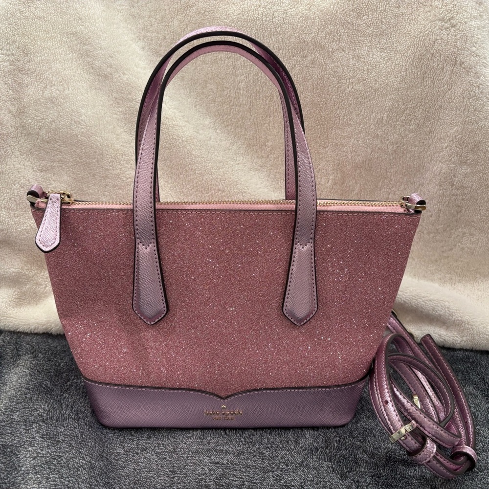 Kate Spade Pink Glitter Tote Bag
